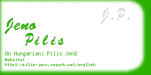 jeno pilis business card